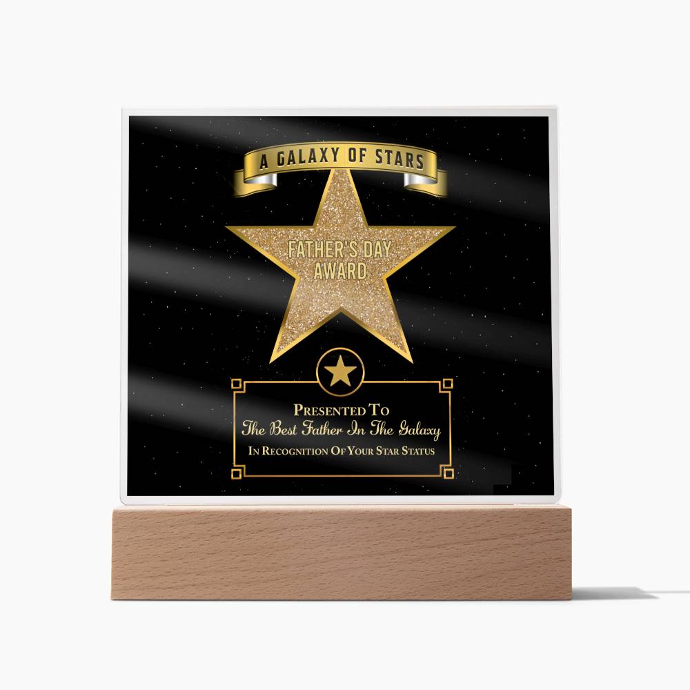 Dad Acrylic Plaque - Galaxy of Stars