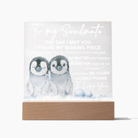 Load image into Gallery viewer, Soulmate Acrylic Plaque - Heart and Soul
