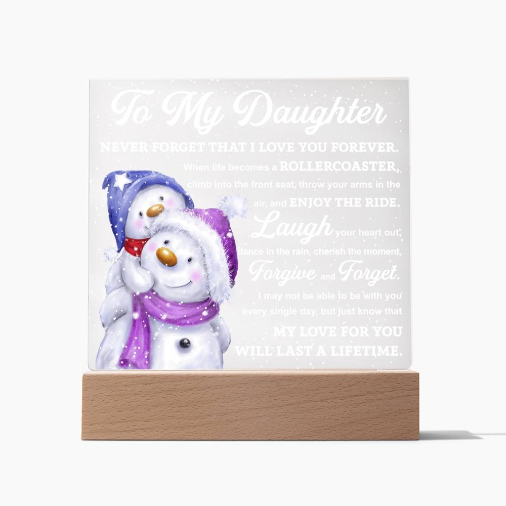 Daughter Acrylic Plaque - Enjoy the Ride