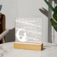 Load image into Gallery viewer, Soulmate Acrylic Plaque - Most Beautiful Thing
