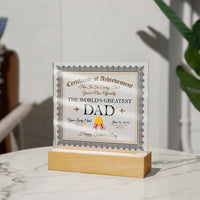 Load image into Gallery viewer, World&#39;s Greatest Dad - Acrylic Plaque
