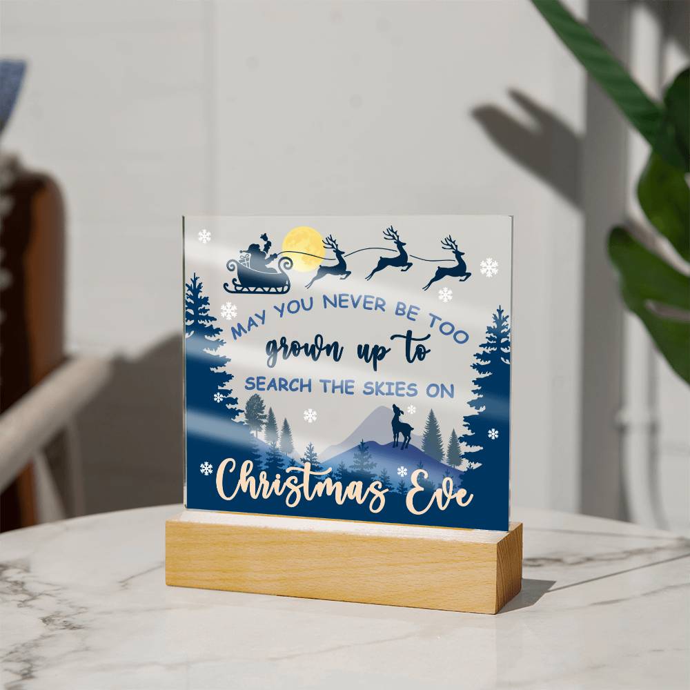 Christmas Eve - Acrylic Square Plaque