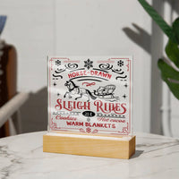 Load image into Gallery viewer, Christmas Acrylic Plaque - Sleigh Rides
