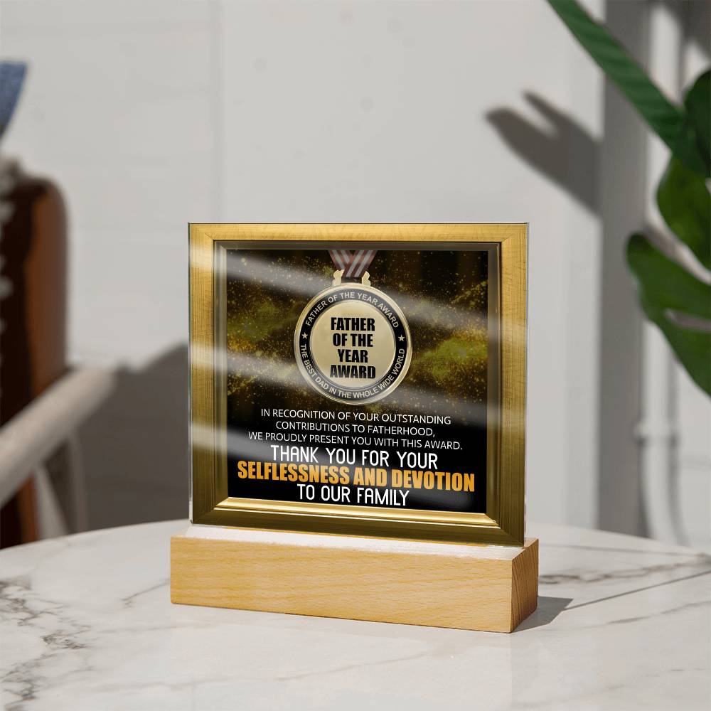 Dad Of The Year Award - Acrylic Plaque
