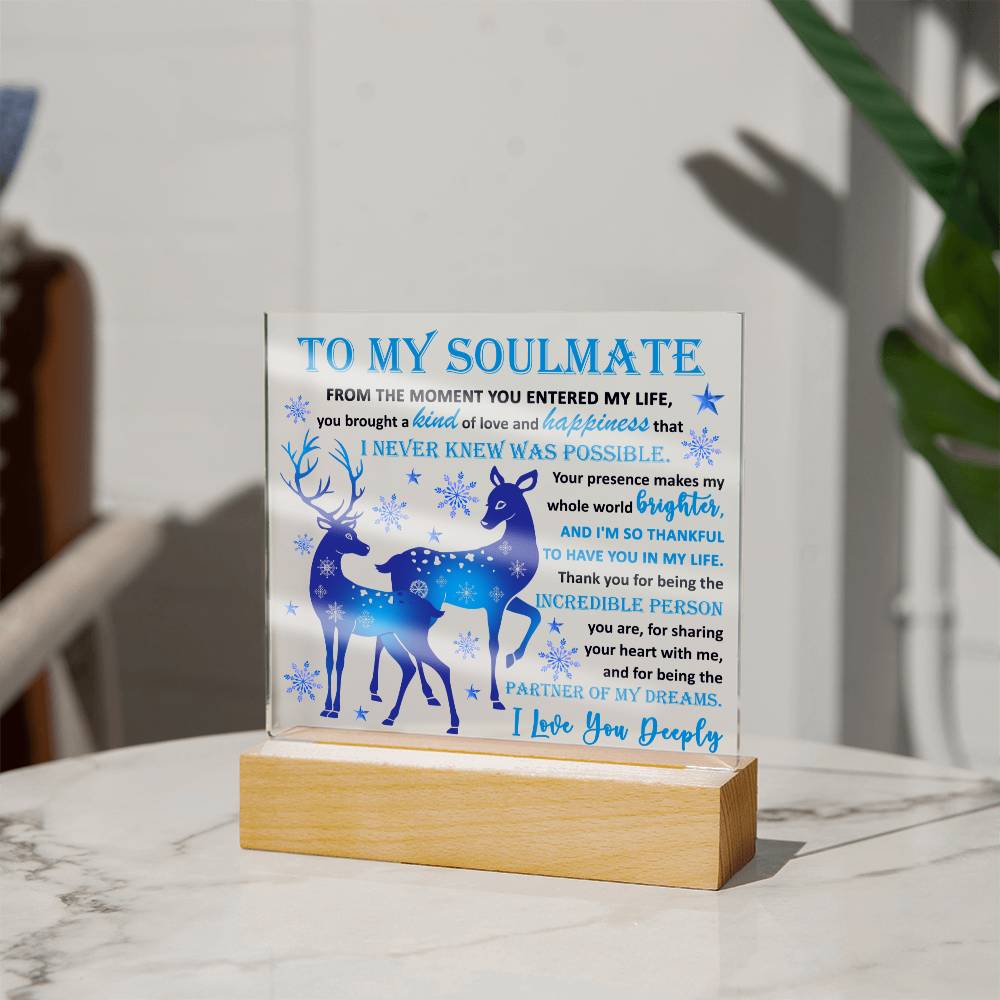 Soulmate Acrylic Plaque - Partner of My Dreams