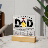 Load image into Gallery viewer, Dad Acrylic Plaque - Whole World
