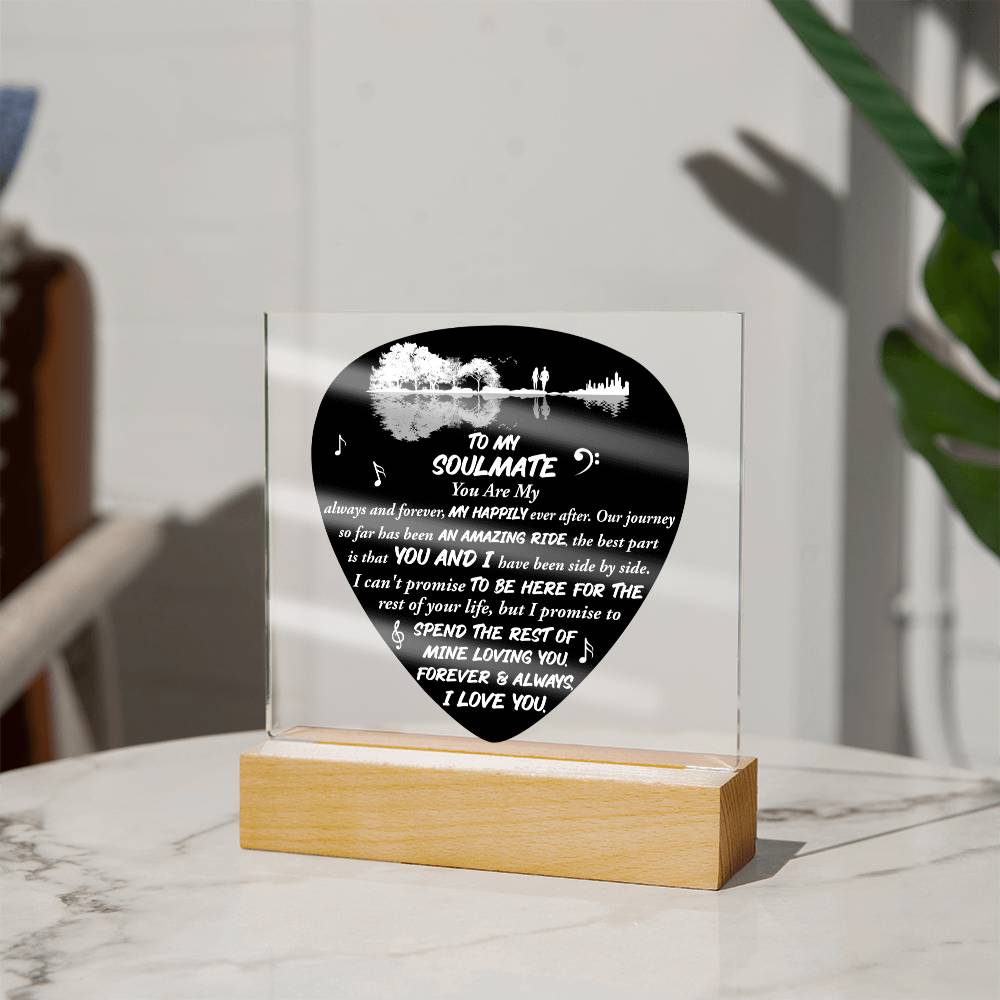Soulmate Acrylic Plaque - Forever and Always
