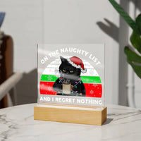 Load image into Gallery viewer, Christmas Acrylic Plaque - Naughty List
