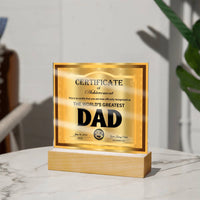 Load image into Gallery viewer, Dad Acrylic Plaque - Officially Recognized
