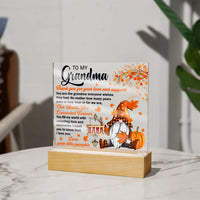 Load image into Gallery viewer, To My Grandma - Love And Support - Acrylic Square Plaque
