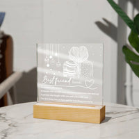 Load image into Gallery viewer, Best Friend Acrylic Plaque - Irreplaceable Person

