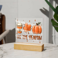 Load image into Gallery viewer, Tis The Season - Fall Acrylic Square Plaque
