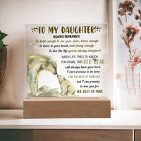 Load image into Gallery viewer, Daughter Acrylic Plaque - Old Bear
