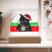 Load image into Gallery viewer, Christmas Acrylic Plaque - Naughty List
