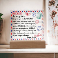Load image into Gallery viewer, Mail To My Son - Acrylic Square Plaque
