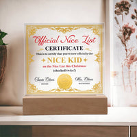 Load image into Gallery viewer, Christmas Acrylic Plaque - Nice Kid
