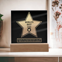 Load image into Gallery viewer, World&#39;s Best Dad - Acrylic Plaque
