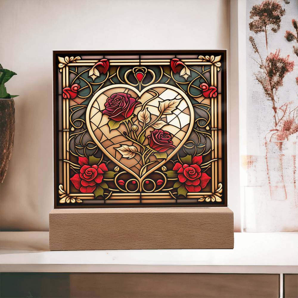 Soulmate Heart - Acrylic Square Plaque