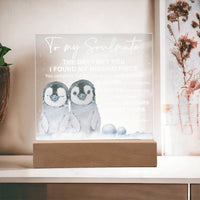 Load image into Gallery viewer, Soulmate Acrylic Plaque - Heart and Soul
