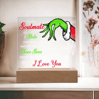 Load image into Gallery viewer, Soulmate Christmas Acrylic Plaque - I Stole Your Heart
