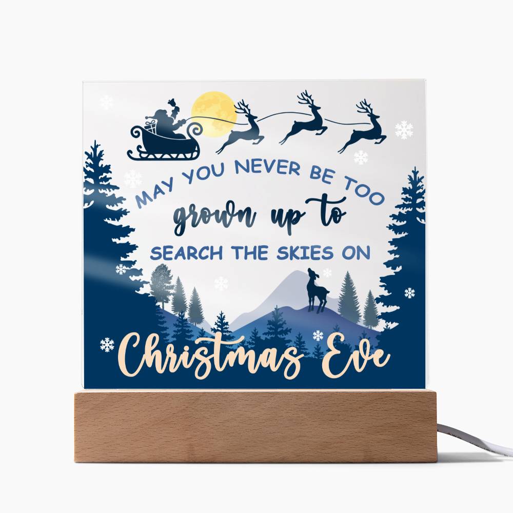 Christmas Eve - Acrylic Square Plaque