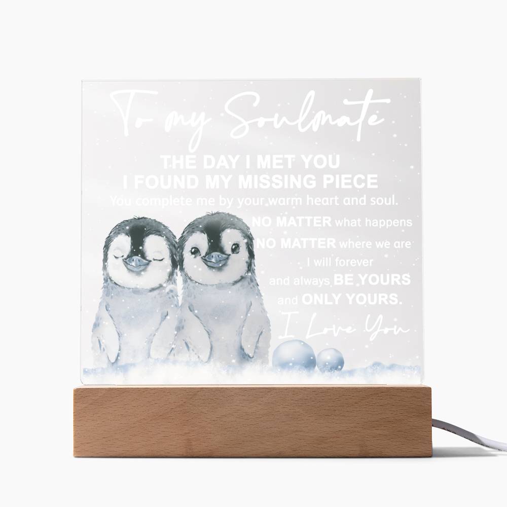 Soulmate Acrylic Plaque - Heart and Soul