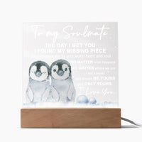 Load image into Gallery viewer, Soulmate Acrylic Plaque - Heart and Soul
