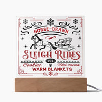 Load image into Gallery viewer, Christmas Acrylic Plaque - Sleigh Rides
