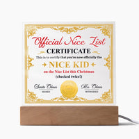 Load image into Gallery viewer, Christmas Acrylic Plaque - Nice Kid
