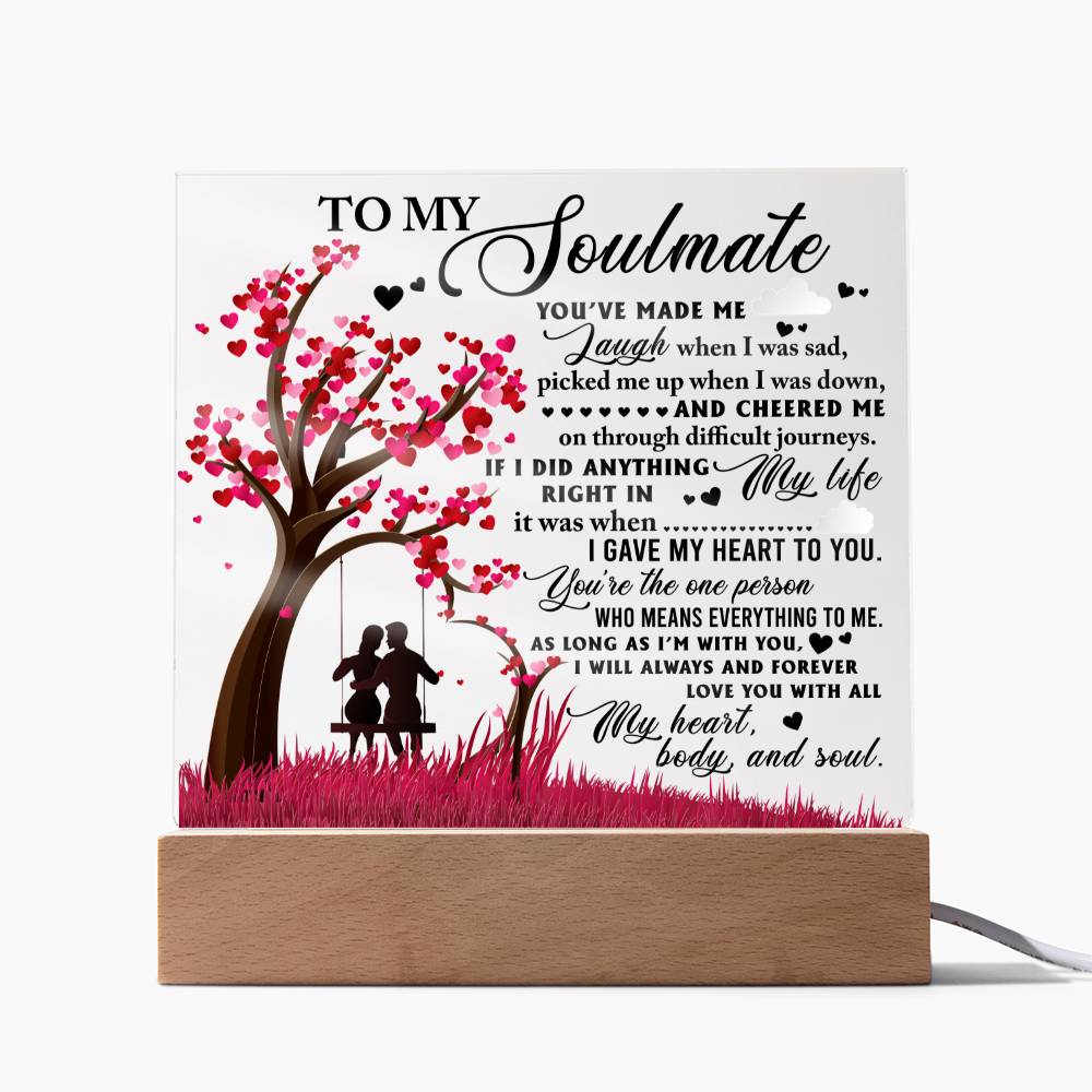 Soulmate Acrylic Plaque - I'm With You