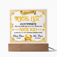Load image into Gallery viewer, Christmas Acrylic Plaque - Nice List
