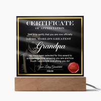 Load image into Gallery viewer, World&#39;s Greatest Grandpa - Acrylic Plaque
