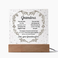 Load image into Gallery viewer, Grandma Cherished Forever - Acrylic Square Plaque
