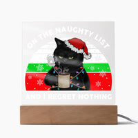 Load image into Gallery viewer, Christmas Acrylic Plaque - Naughty List
