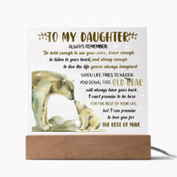Load image into Gallery viewer, Daughter Acrylic Plaque - Old Bear

