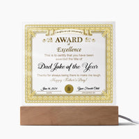 Load image into Gallery viewer, Dad Acrylic Plaque - Award of Excellence
