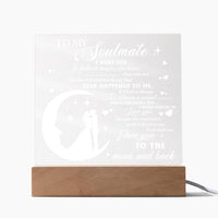 Load image into Gallery viewer, Soulmate Acrylic Plaque - Most Beautiful Thing
