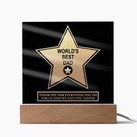 Load image into Gallery viewer, World&#39;s Best Dad - Acrylic Plaque
