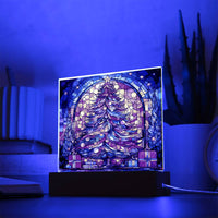 Load image into Gallery viewer, Stained Glass Acrylic Plaque - Christmas Tree
