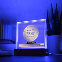 Load image into Gallery viewer, Father in Law Acrylic Plaque - Seal of Excellence
