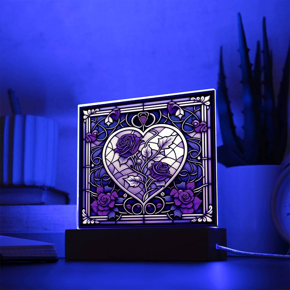 Soulmate Heart - Acrylic Square Plaque