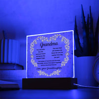 Load image into Gallery viewer, Grandma Cherished Forever - Acrylic Square Plaque

