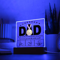 Load image into Gallery viewer, Dad Acrylic Plaque - Whole World
