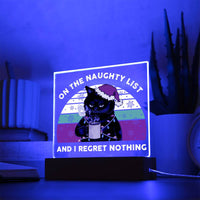 Load image into Gallery viewer, Christmas Acrylic Plaque - Naughty List
