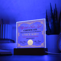 Load image into Gallery viewer, Christmas Acrylic Plaque - Nice Kid
