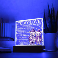 Load image into Gallery viewer, My Love Acrylic Plaque - Your Hand
