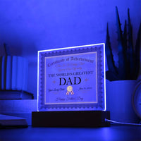 Load image into Gallery viewer, World&#39;s Greatest Dad - Acrylic Plaque
