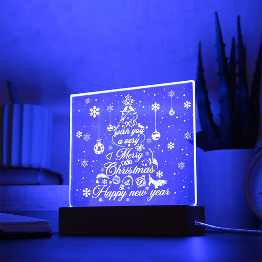 Christmas Tree - Acrylic Square Plaque