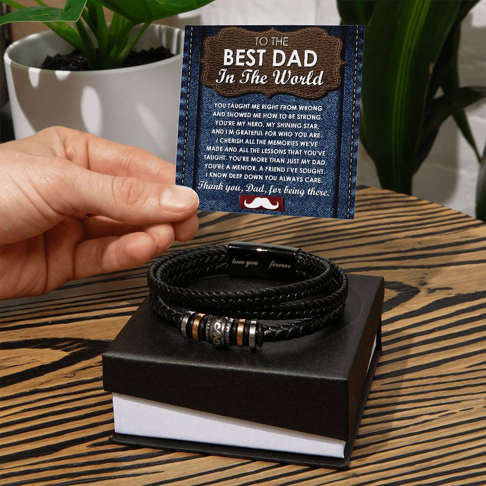 Dad Love You Forever Bracelet - To Be Strong