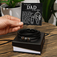 Load image into Gallery viewer, Dad Love You Forever Bracelet - By My Side
